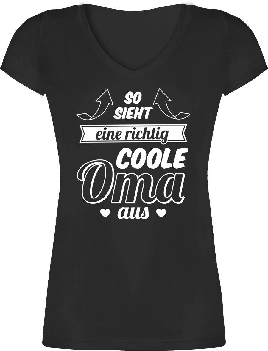 Shirtracer So sieht eine richtig coole Oma aus Pfeile Shirts & Mehr Shirtracer
