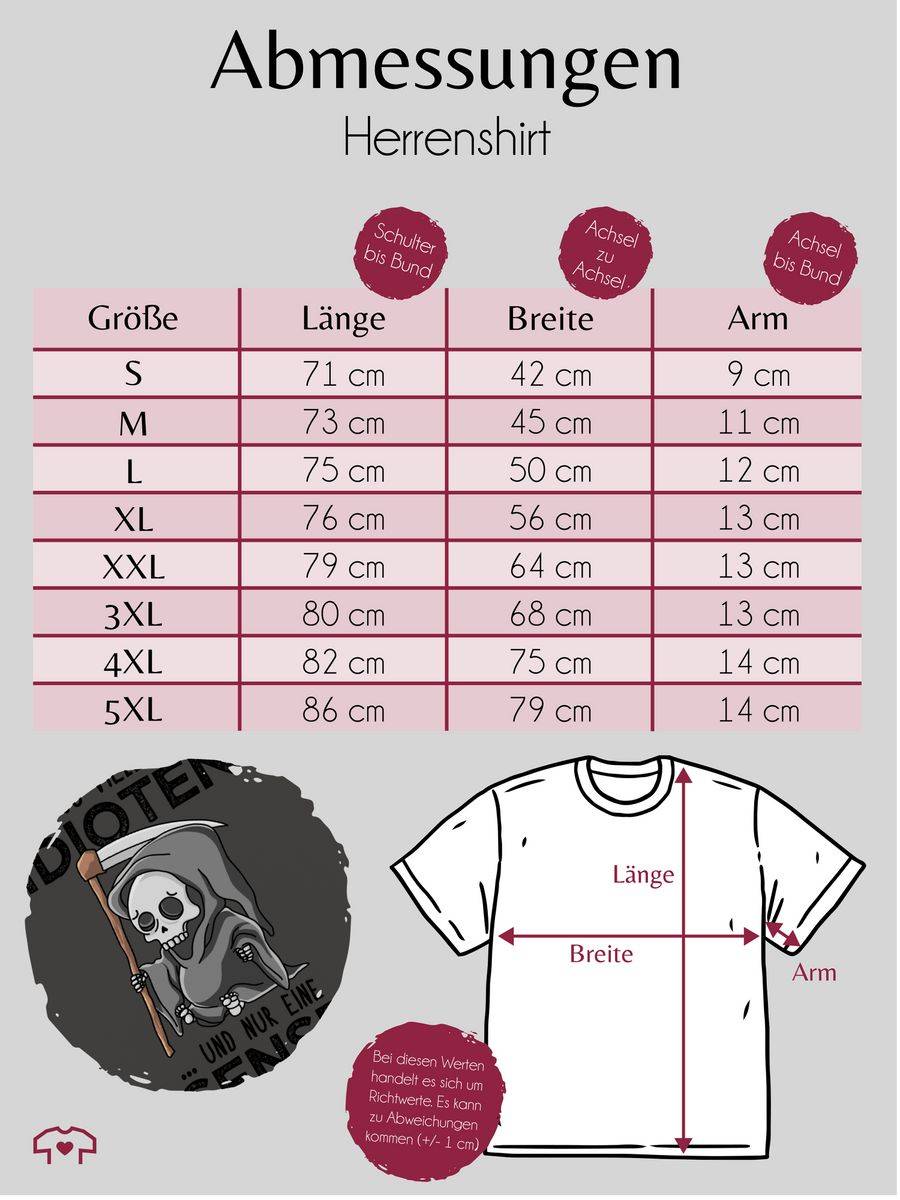 Shirtracer So Viele Idioten Und Nur Eine Sense - Schwarz Shirts & Mehr Shirtracer