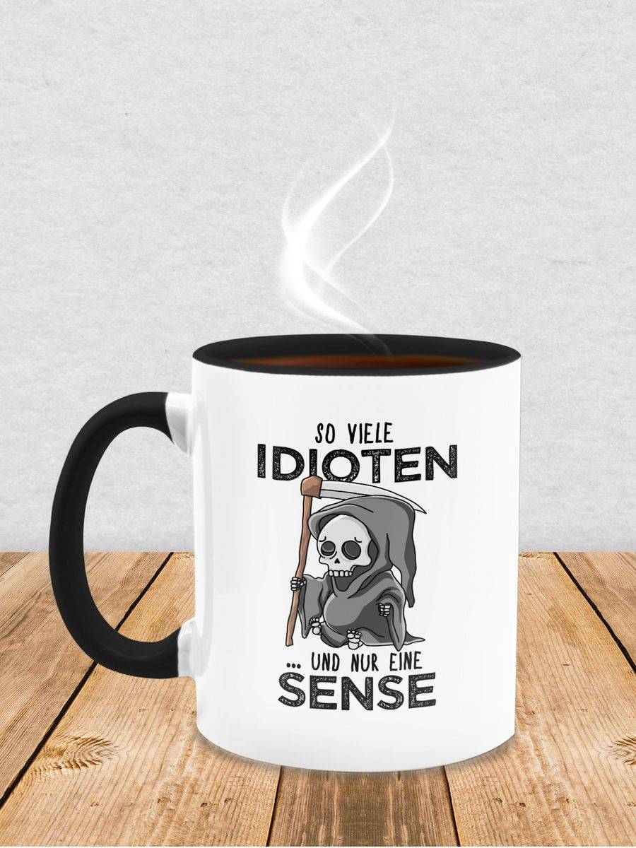 Shirtracer So Viele Idioten Und Nur Eine Sense - Schwarz Shirts & Mehr Shirtracer