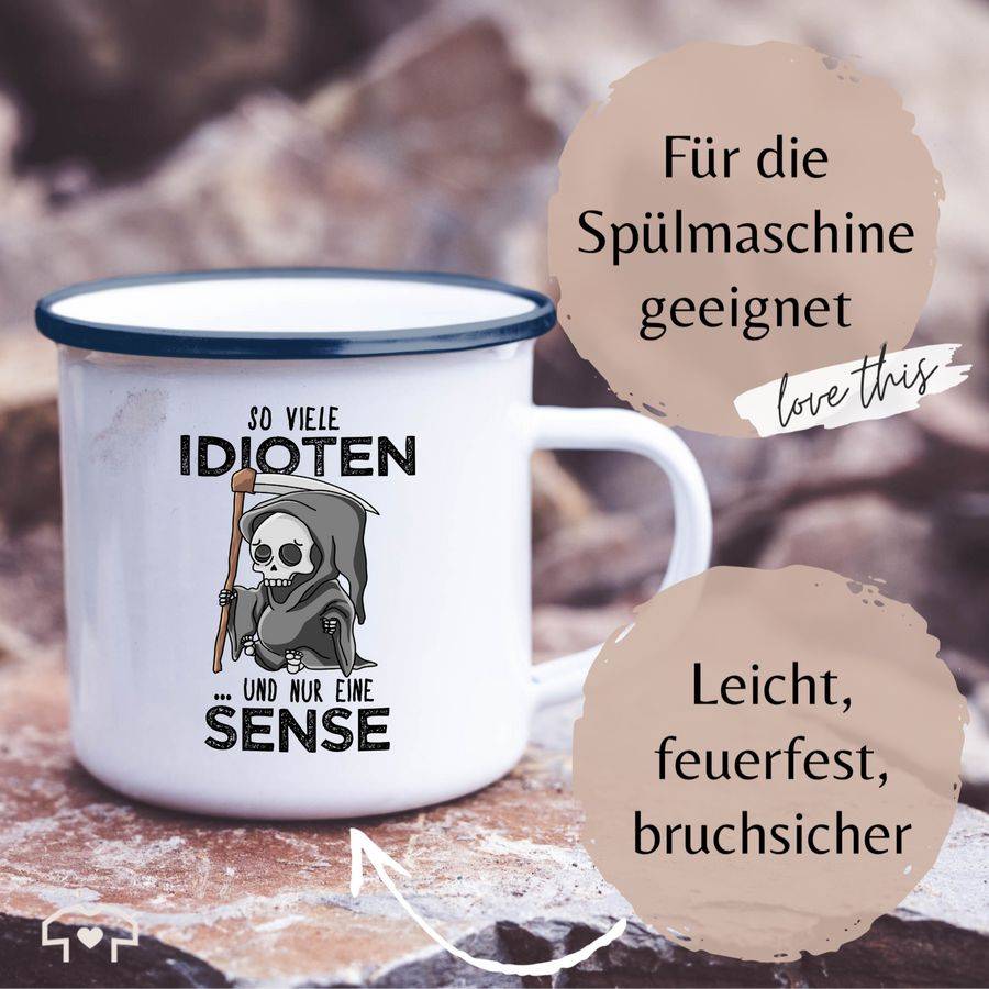 Shirtracer So Viele Idioten Und Nur Eine Sense - Schwarz Shirts & Mehr Shirtracer