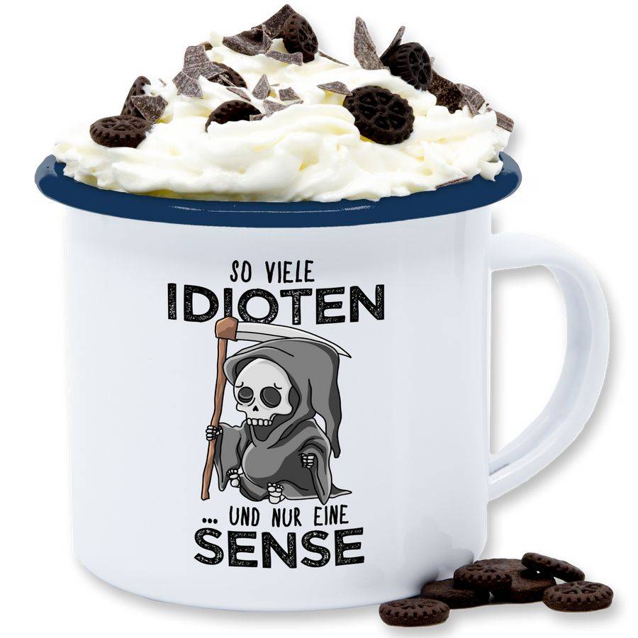 Shirtracer So viele Idioten und nur eine Sense - Schwarz Shirts & Mehr Shirtracer