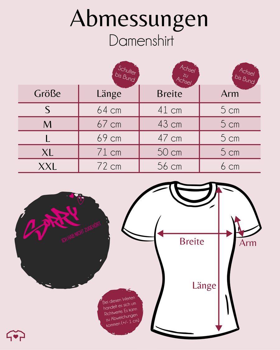 Shirtracer Sorry Ich Hab Nicht Zugehört: T-Shirt Turnbeutel Shirtracer