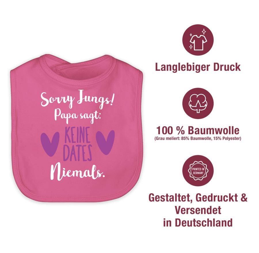 Shirtracer Sorry Jungs Keine Dates Lila Weiß: Tshirt Rucksack Shirtracer