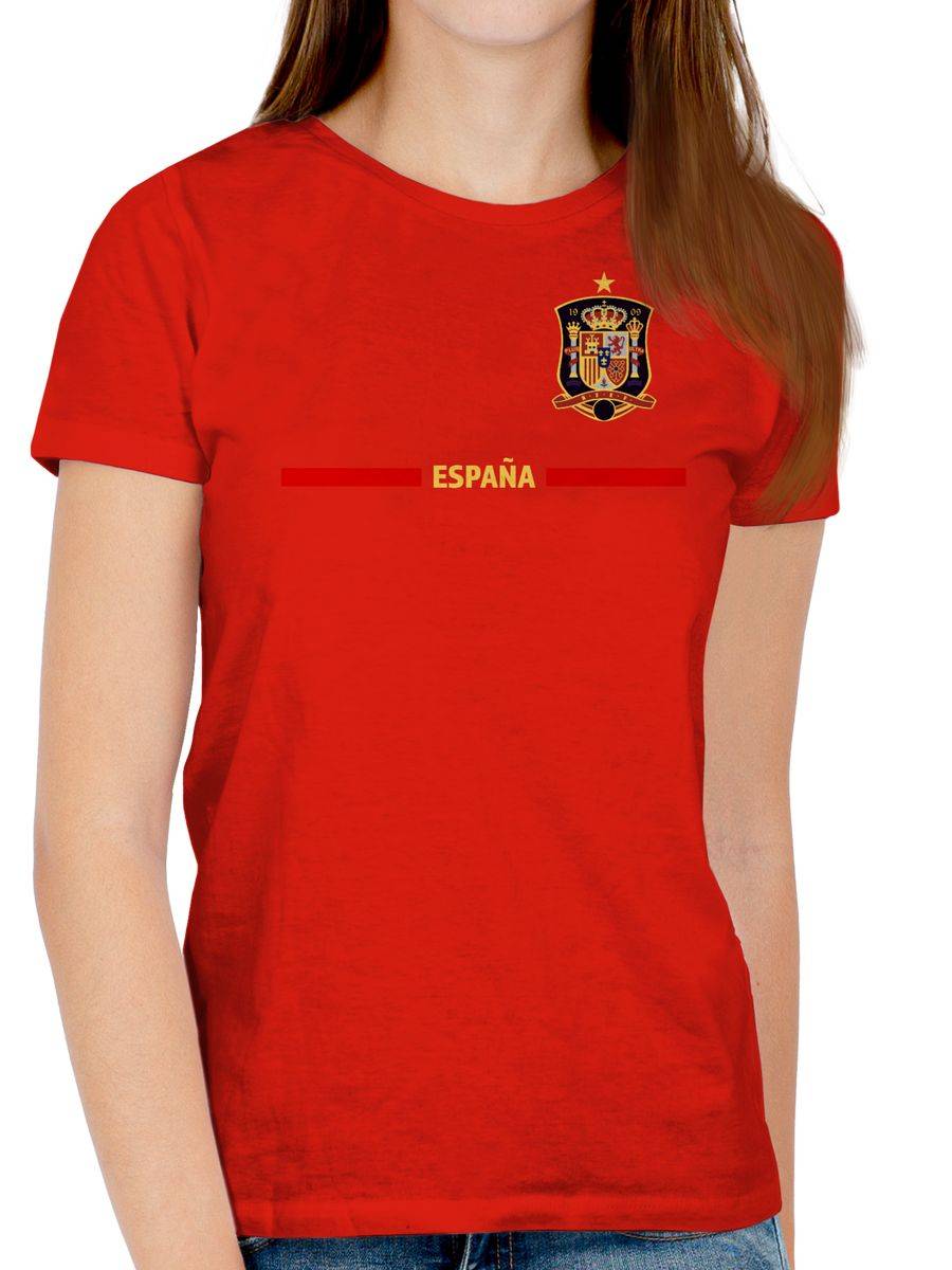 Shirtracer Spanisches Trikot Wappen España Mit Stolz Spanien Fan-Motiv Shirtracer