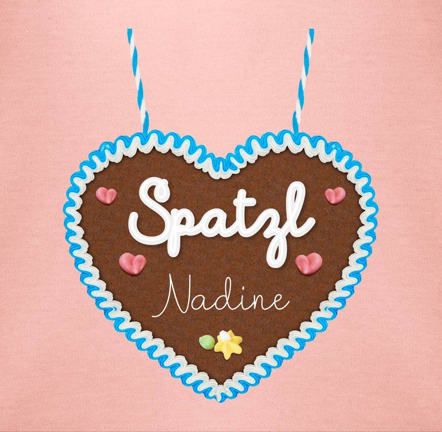Shirtracer Spatzl - Lebkuchenherz Individuell - Hellblau Shirts & Mehr Shirtracer