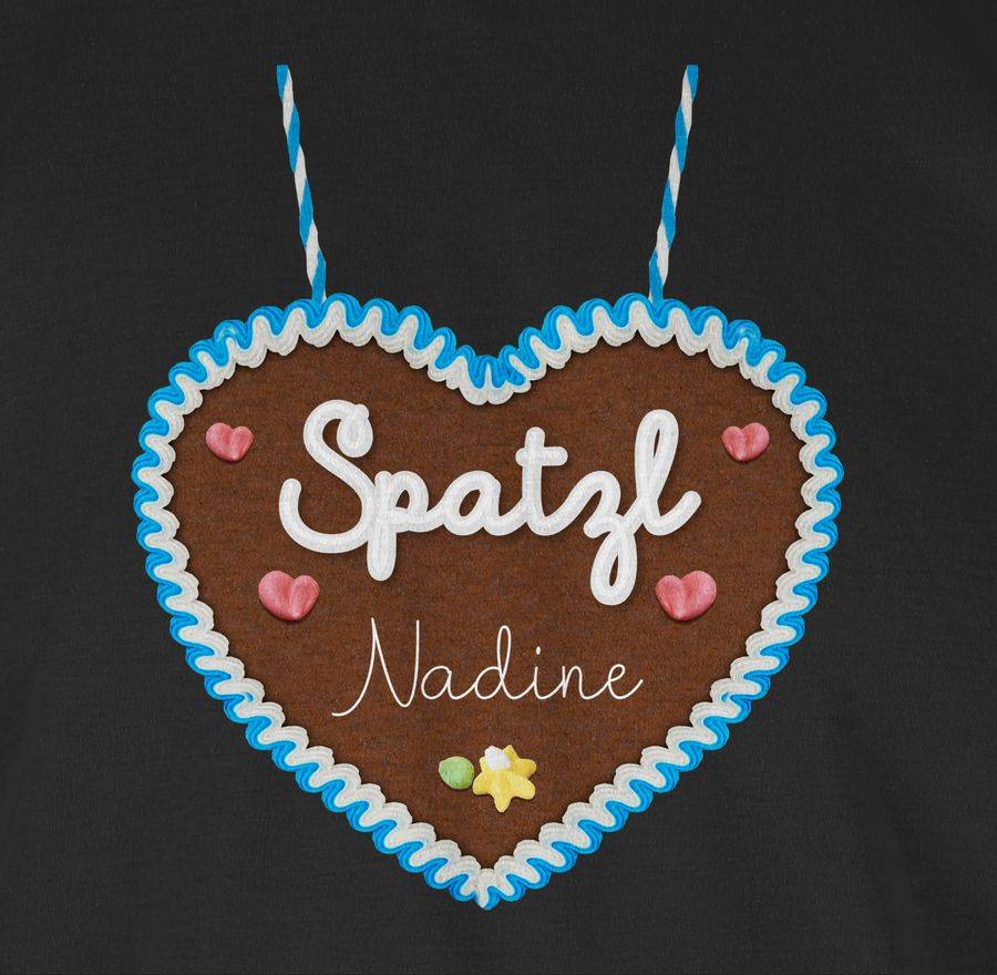 Shirtracer Spatzl - Lebkuchenherz Individuell - Hellblau Shirts & Mehr Shirtracer