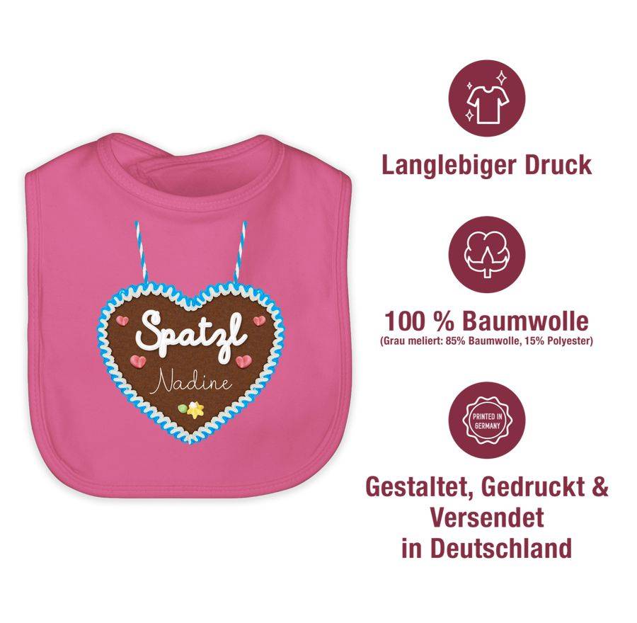 Shirtracer Spatzl - Lebkuchenherz Individuell - Hellblau Shirts & Mehr Shirtracer