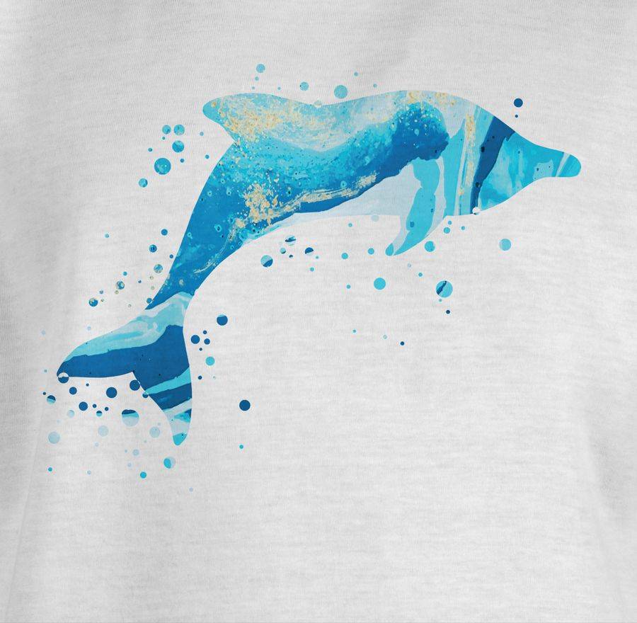 Shirtracer Springender Delfin Mit Muster Shirts & Mehr Shirtracer