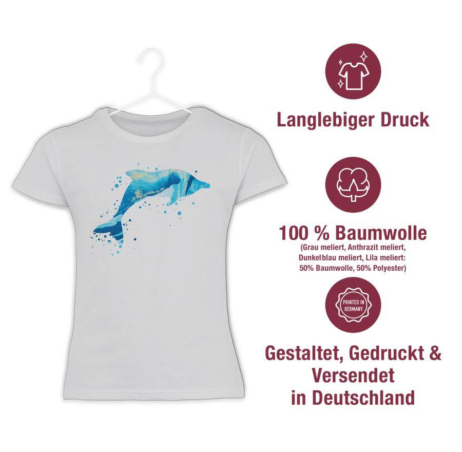 Shirtracer Springender Delfin Mit Muster Shirts & Mehr Shirtracer