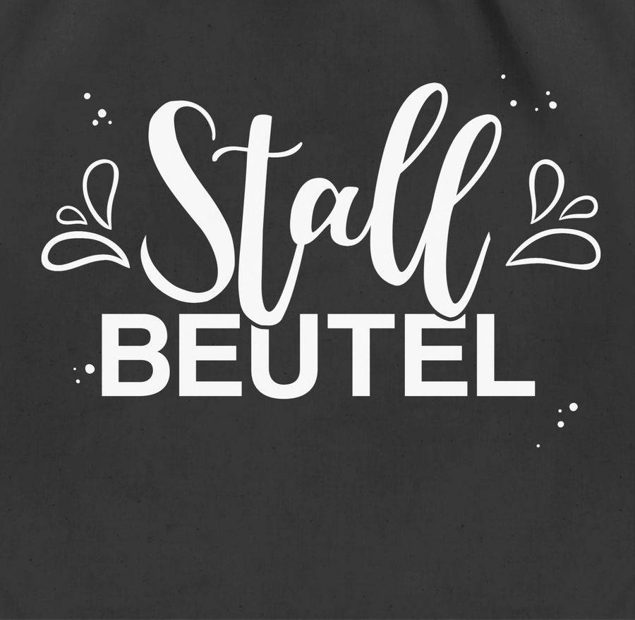 Shirtracer Stallbeutel Lettering Weiß Shirts & Mehr Shirtracer