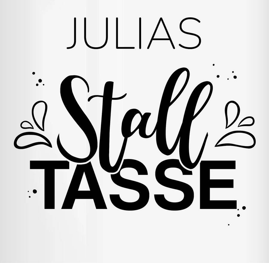 Shirtracer Stalltasse Name Stall Geschenk Pferde Mädchen Shirts & Mehr Shirtracer