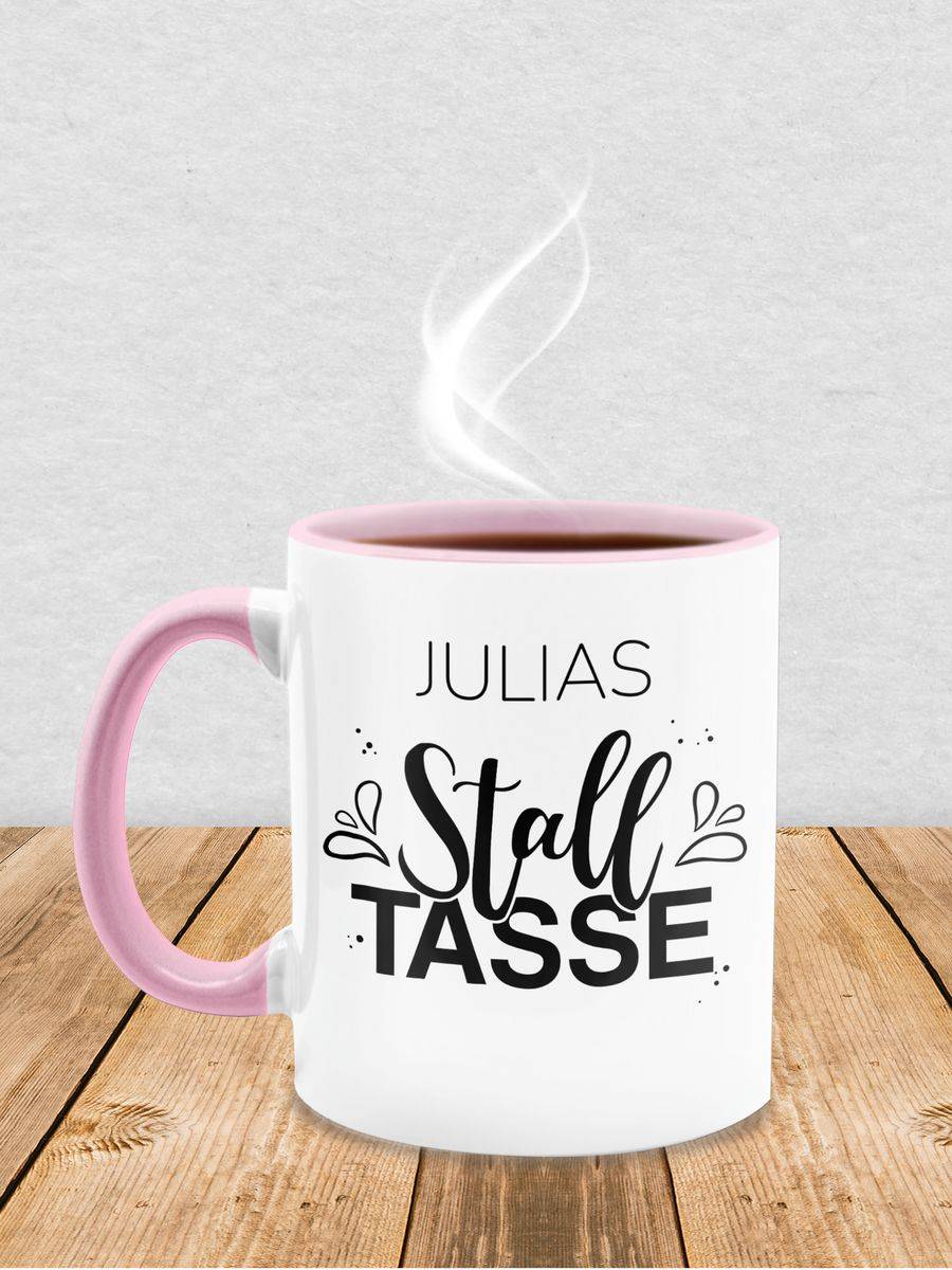 Shirtracer Stalltasse Name Stall Geschenk Pferde Mädchen Shirts & Mehr Shirtracer