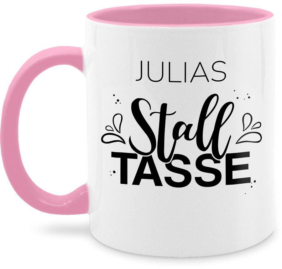 Shirtracer Stalltasse Name Stall Geschenk Pferde Mädchen Shirts & Mehr Shirtracer