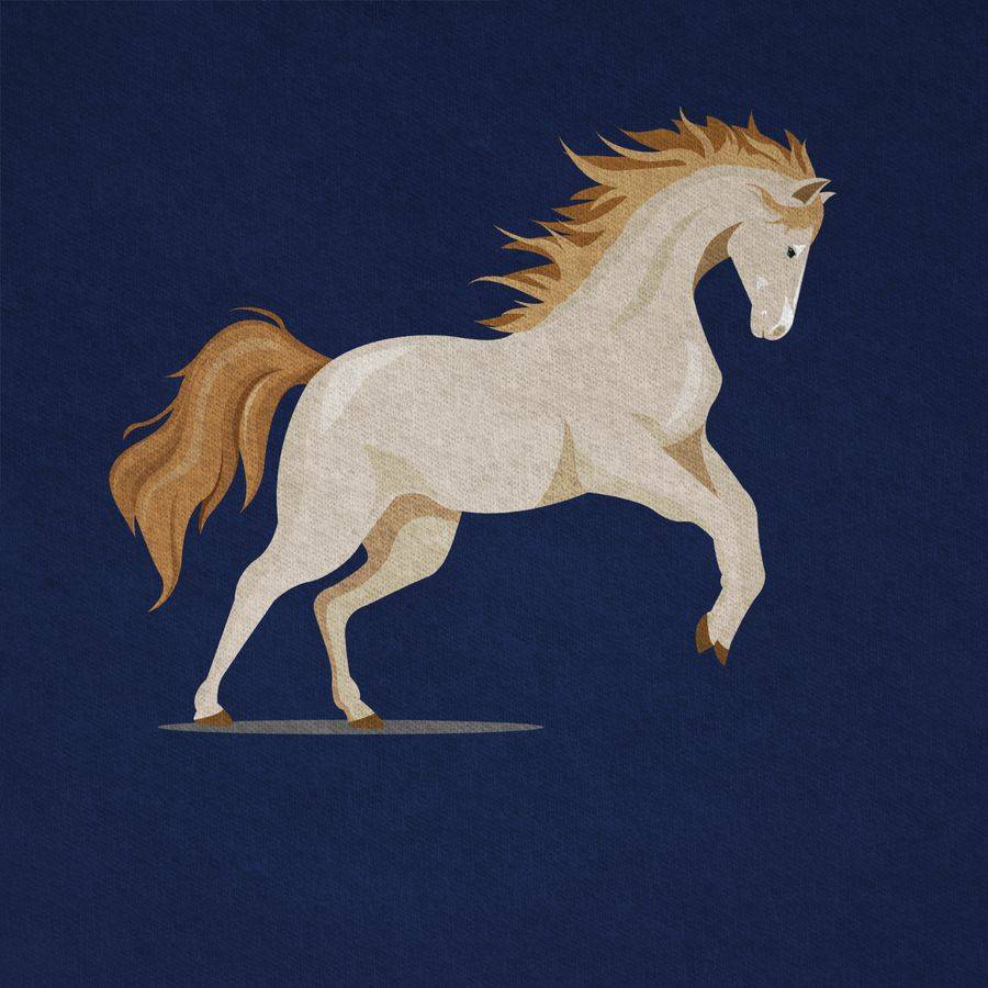 Shirtracer Steigendes Pferd: Tshirt Turnbeutel Shirtracer