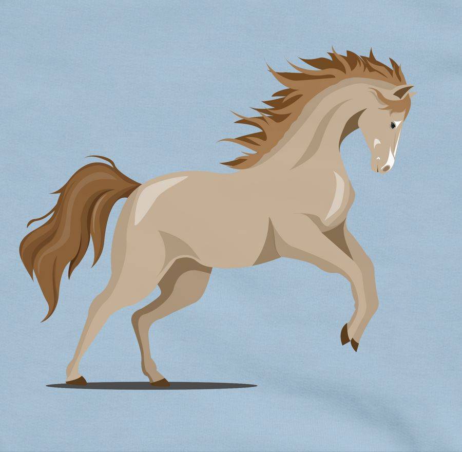 Shirtracer Steigendes Pferd: Tshirt Turnbeutel Shirtracer