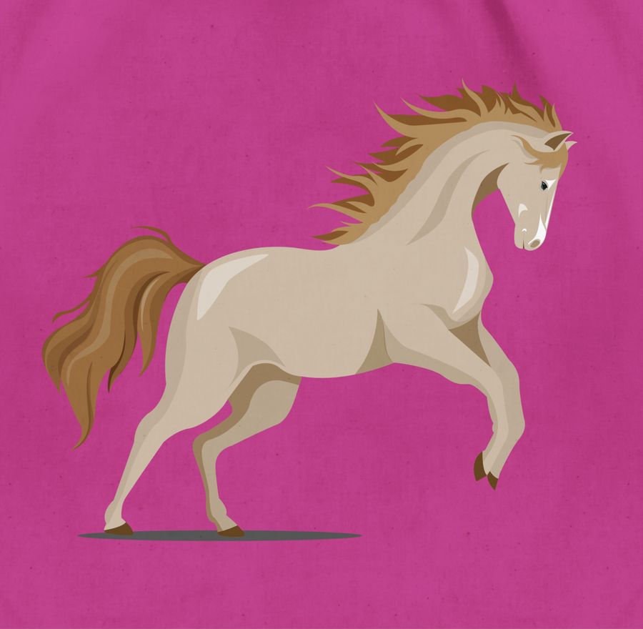 Shirtracer Steigendes Pferd: Tshirt Turnbeutel Shirtracer