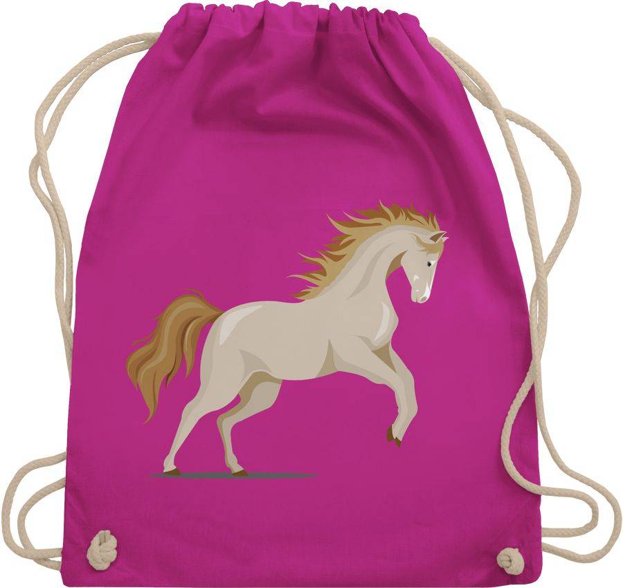Shirtracer steigendes Pferd: Tshirt Turnbeutel Shirtracer