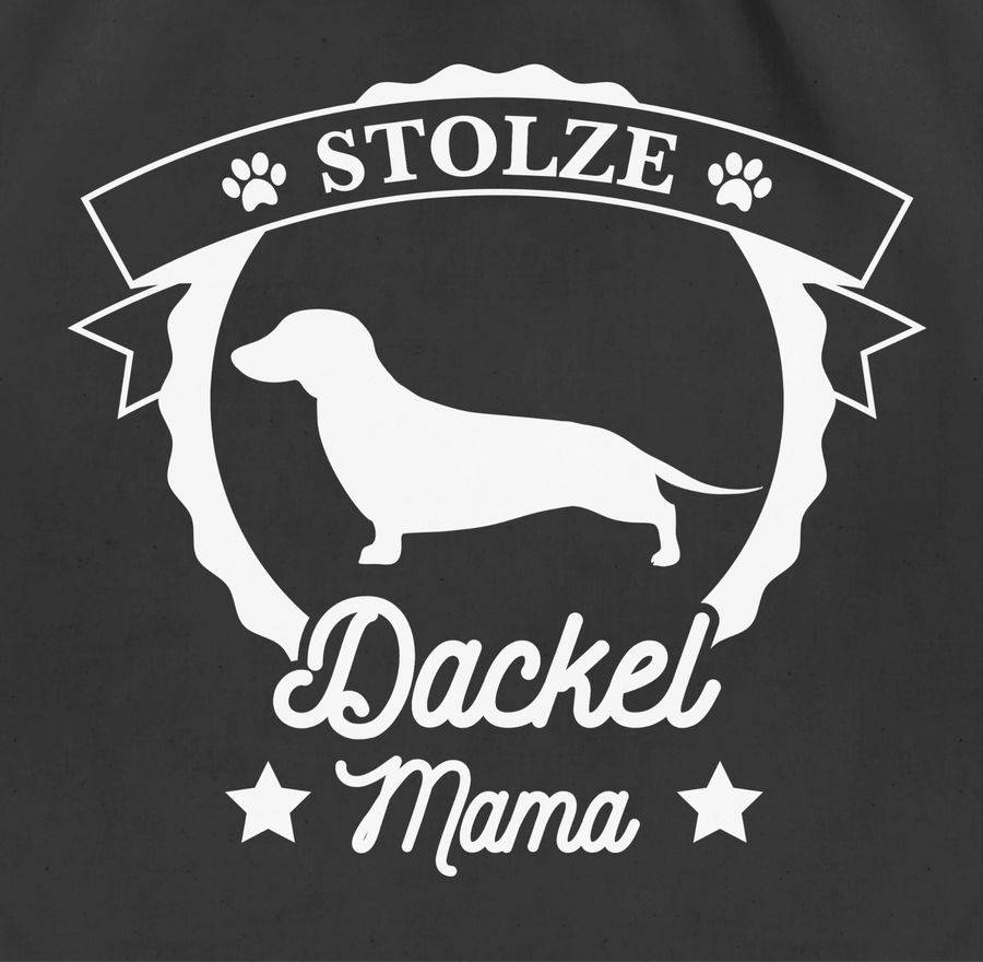Shirtracer Stolze Dackel Mama: T-Shirt Rucksack Shirtracer