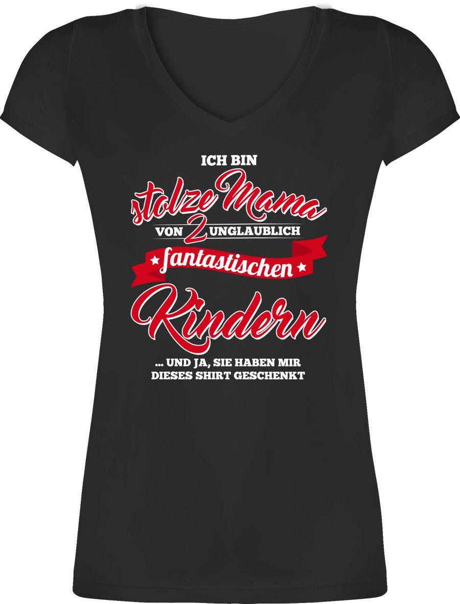Shirtracer Stolze Mama 2 Fantastische Kinder Shirts & Mehr Shirtracer