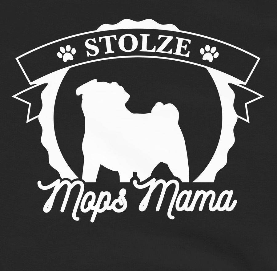 Shirtracer Stolze Mops Mama: Tshirt Turnbeutel Shirtracer