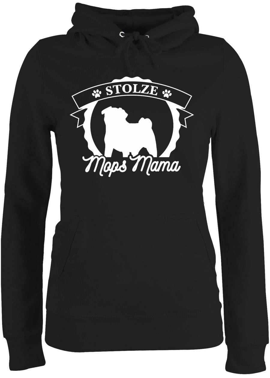 Shirtracer Stolze Mops Mama: Tshirt Turnbeutel Shirtracer