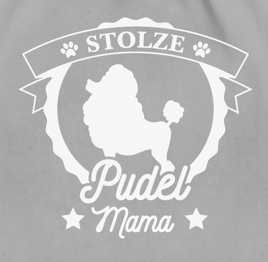Shirtracer Stolze Pudel Mama: Tshirt Rucksack Shirtracer