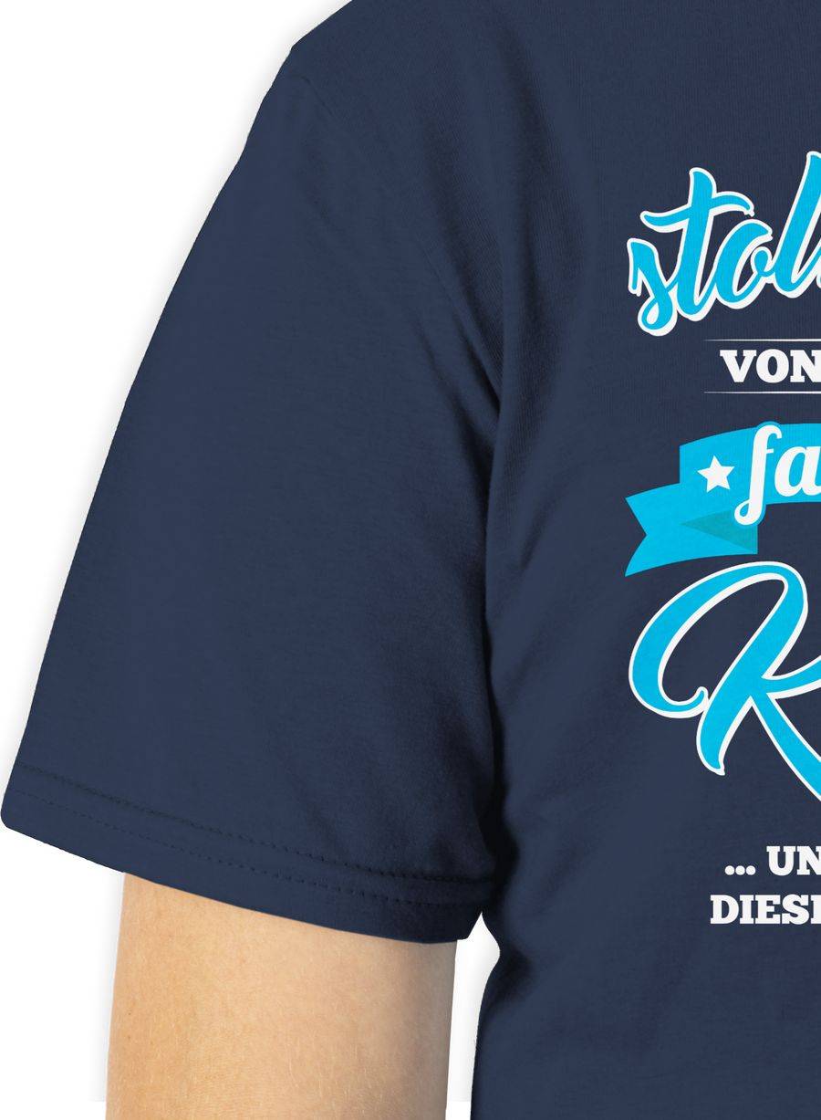 Shirtracer Stolzer Papa 2 Fantastischen Kinder: Tshirt Turnbeutel Shirtracer