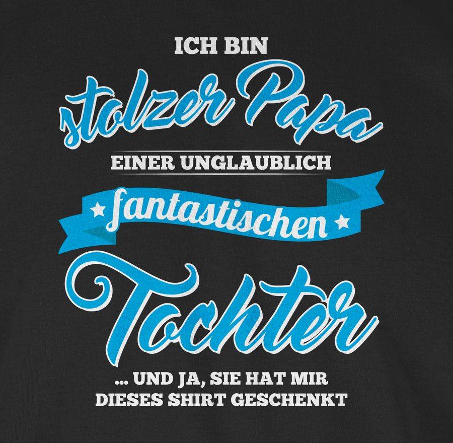 Shirtracer Stolzer Papa Einer Fantastischen Tochter: T-Shirt Gym Bag Shirtracer