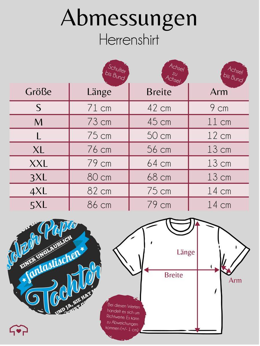 Shirtracer Stolzer Papa Einer Fantastischen Tochter: T-Shirt Gym Bag Shirtracer