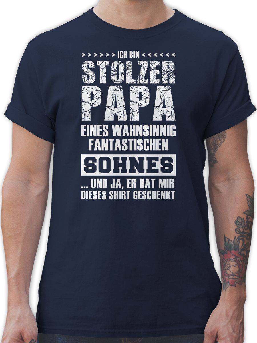 Shirtracer Stolzer Papa Fantastischer Sohn: T-Shirt Gym Bag Shirtracer