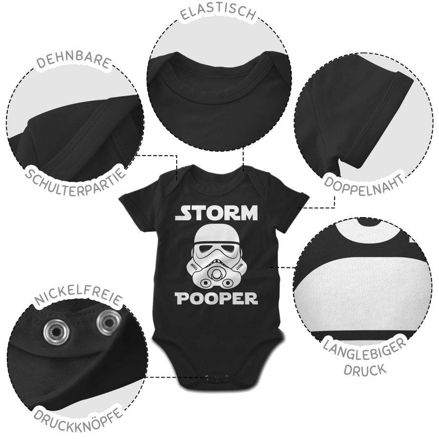 Shirtracer Storm Pooper - Stormpooper Lustige Babygeschenke Shirts & Mehr Shirtracer