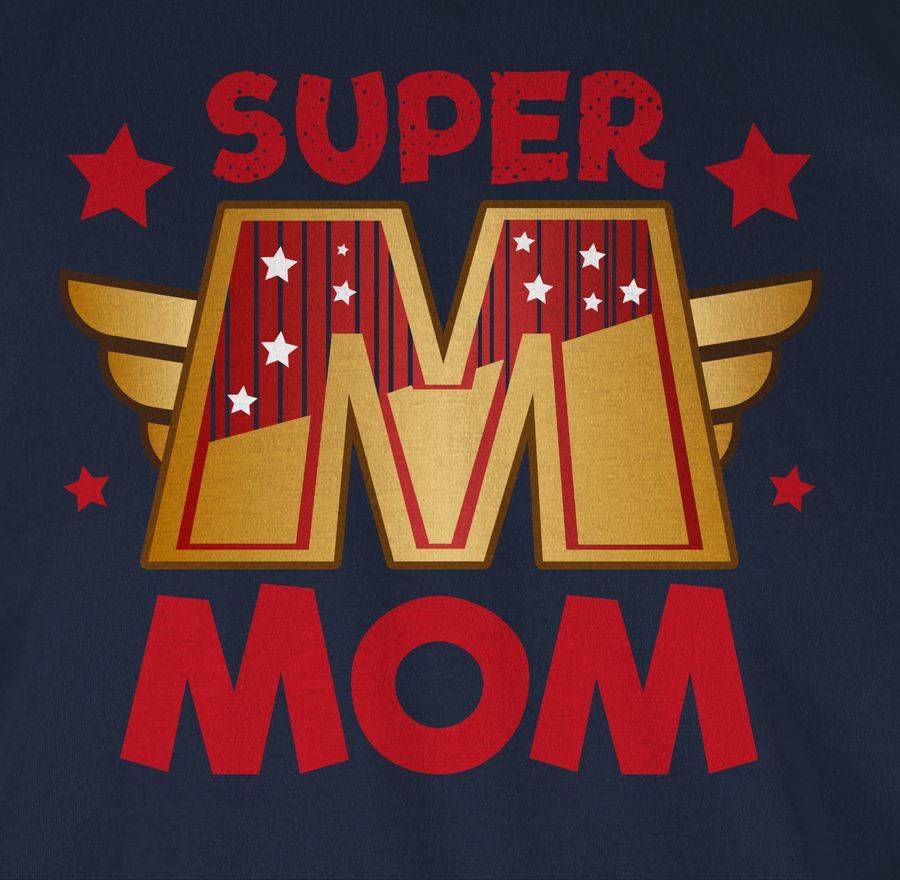 Shirtracer Super Mom Großes M: T-Shirt Rucksack Shirtracer