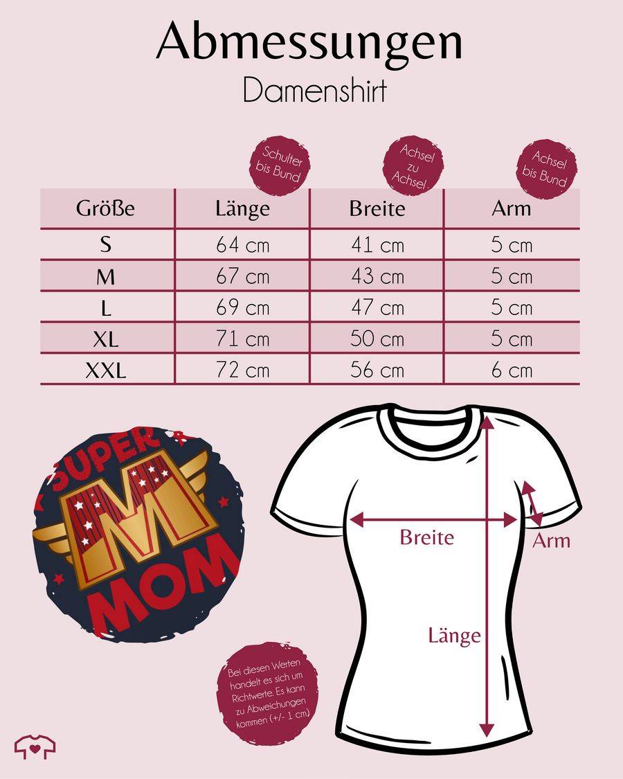 Shirtracer Super Mom Großes M: T-Shirt Rucksack Shirtracer