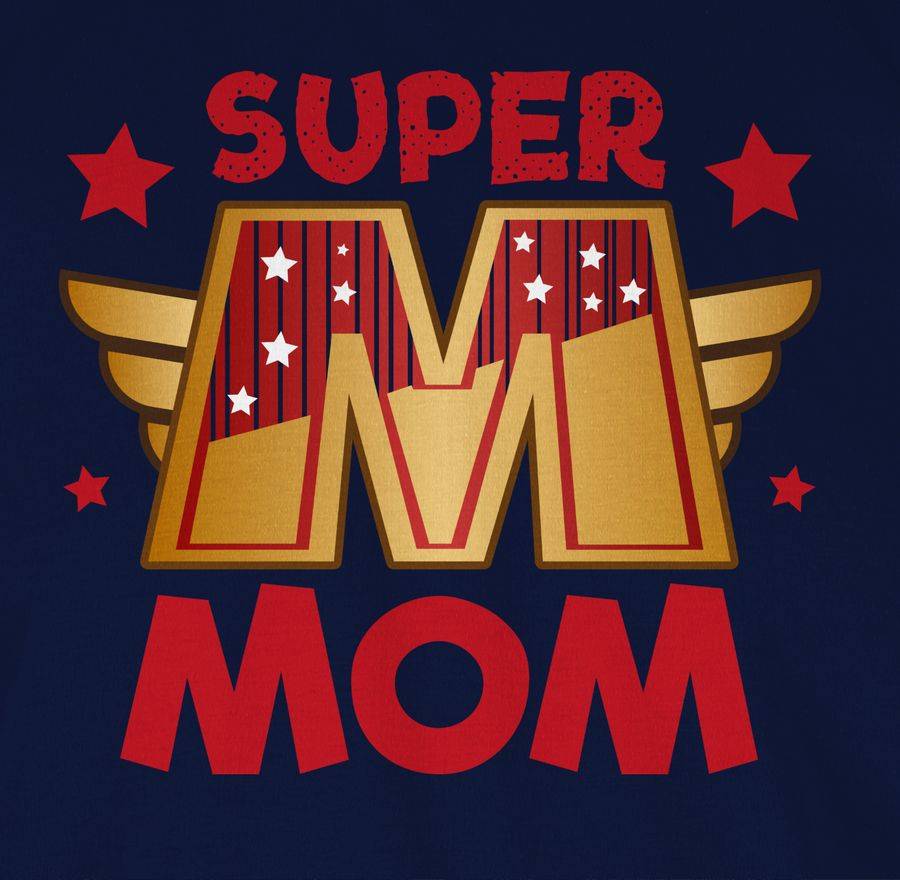 Shirtracer Super Mom Großes M: T-Shirt Rucksack Shirtracer