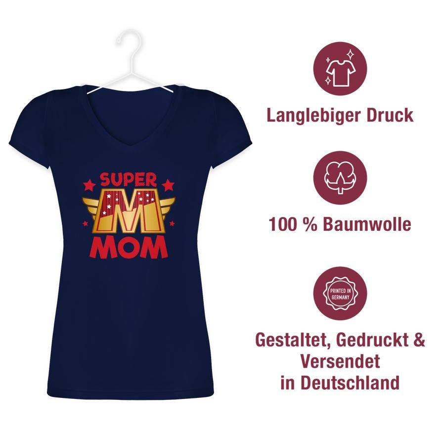 Shirtracer Super Mom Großes M: T-Shirt Rucksack Shirtracer