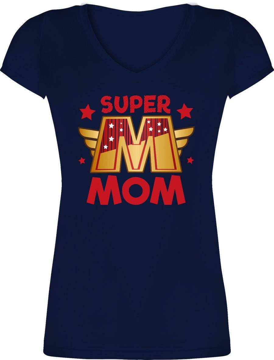 Shirtracer Super Mom großes M: T-Shirt Rucksack Shirtracer