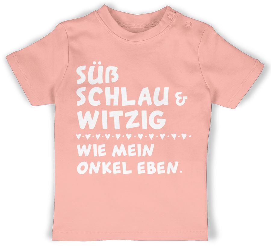 Shirtracer Süß schlau und witzig - wie mein Onkel eben - Weiß: Tshirt Turnbeutel Shirtracer