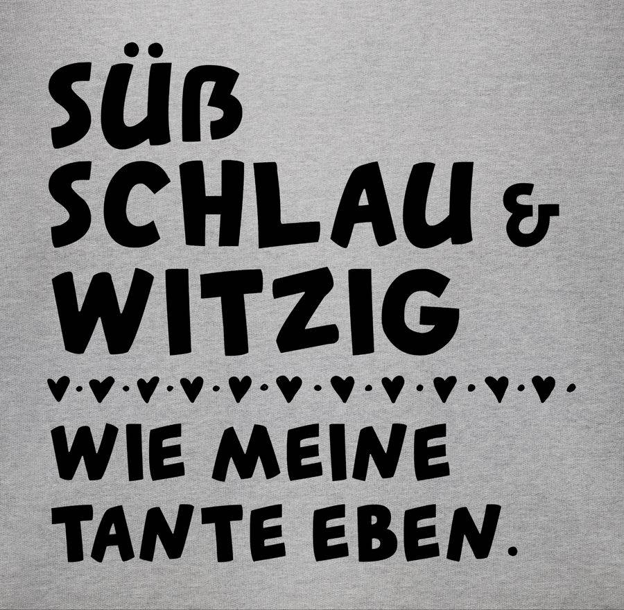 Shirtracer Süß Schlau Und Witzig - Wie Meine Tante Eben - Schwarz: T-Shirt Turnbeutel Shirtracer