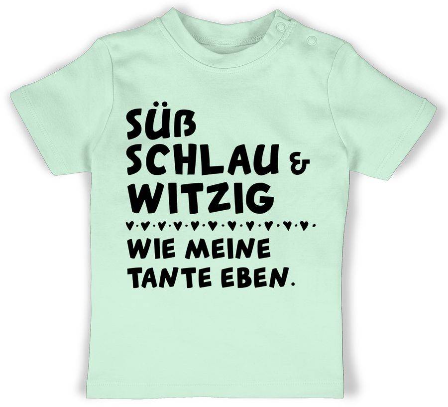 Shirtracer Süß schlau und witzig - wie meine Tante eben - Schwarz: T-Shirt Turnbeutel Shirtracer
