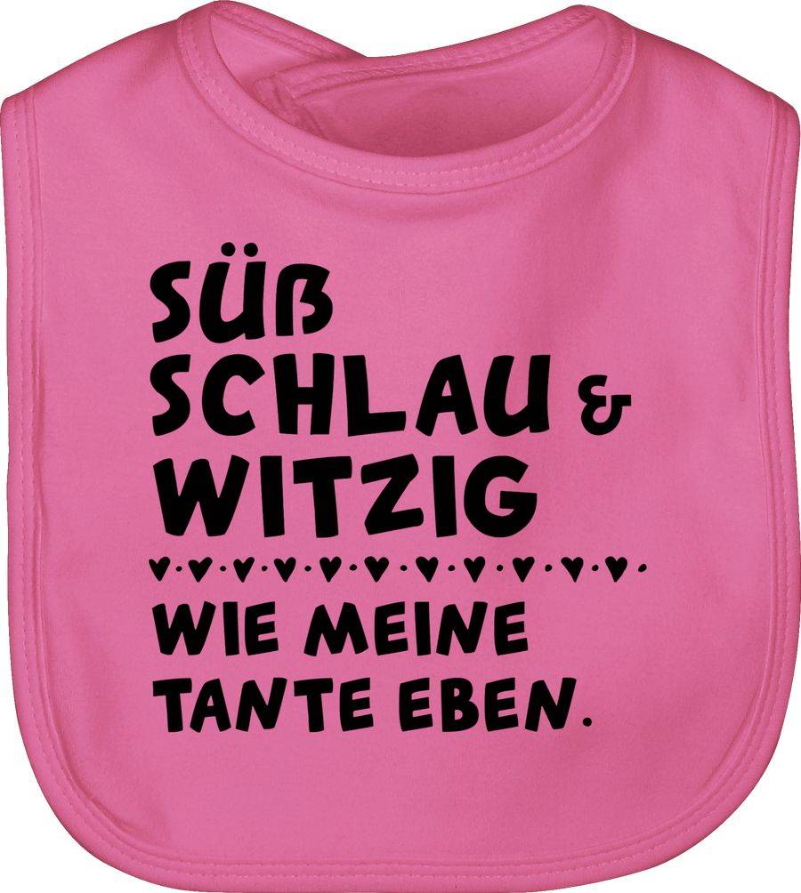 Shirtracer Süß schlau und witzig - wie meine Tante eben - Schwarz: T-Shirt Turnbeutel Shirtracer