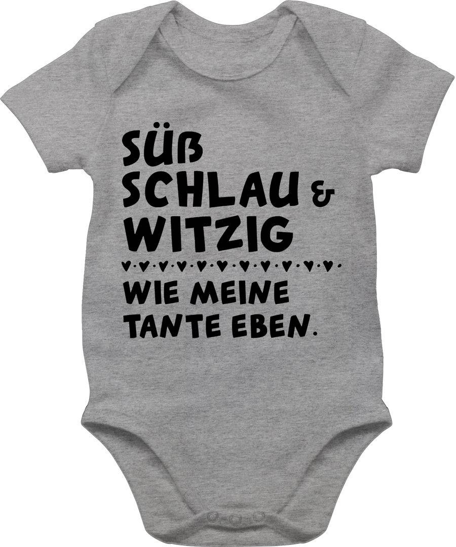 Shirtracer Süß schlau und witzig - wie meine Tante eben - Schwarz: T-Shirt Turnbeutel Shirtracer
