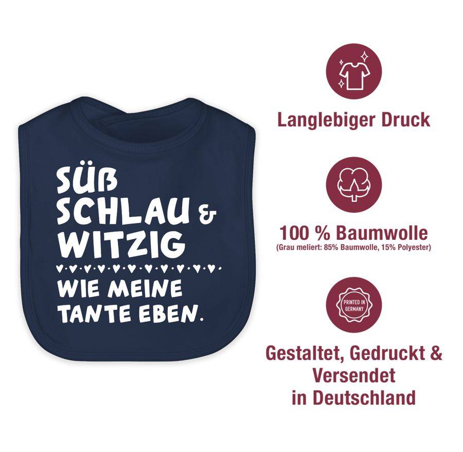 Shirtracer Süß Schlau Und Witzig - Wie Meine Tante Eben - Weiß Shirts & Mehr Shirtracer