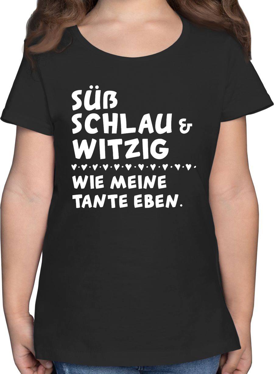 Shirtracer Süß schlau und witzig - wie meine Tante eben - Weiß Shirts & Mehr Shirtracer