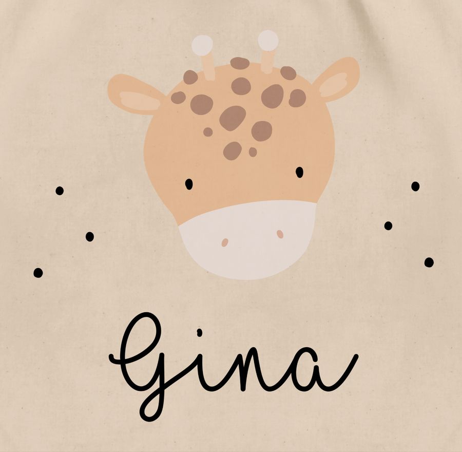 Shirtracer Süße Giraffe Giraffen Giraffenmotiv: T-Shirt Gym Bag Shirtracer
