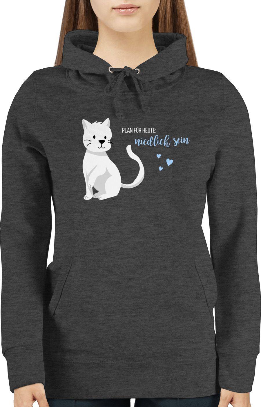 Shirtracer Süße Katze Plan Für Heute Niedlich Sein Shirts & Mehr Shirtracer