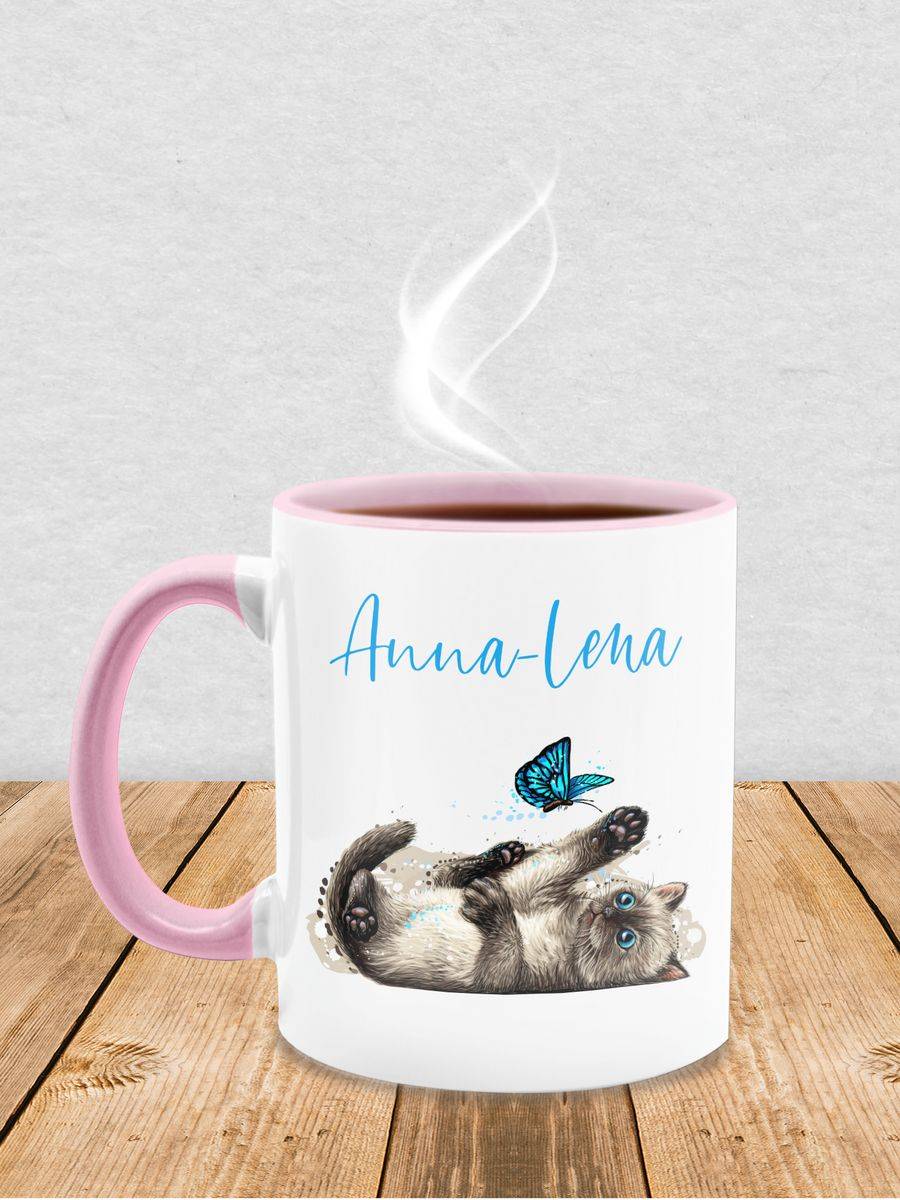 Shirtracer Süße Verspielte Katze Cat Shirts & Mehr Shirtracer