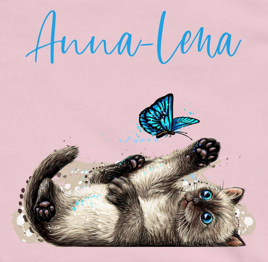 Shirtracer Süße Verspielte Katze Cat Shirts & Mehr Shirtracer