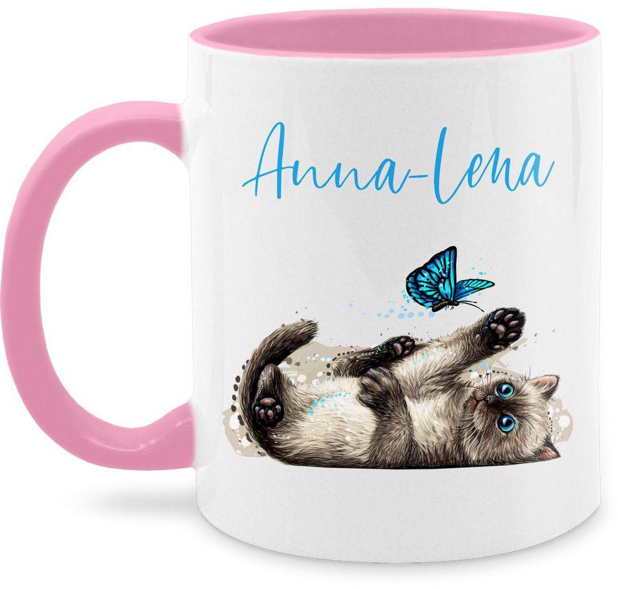 Shirtracer Süße verspielte Katze Cat Shirts & Mehr Shirtracer