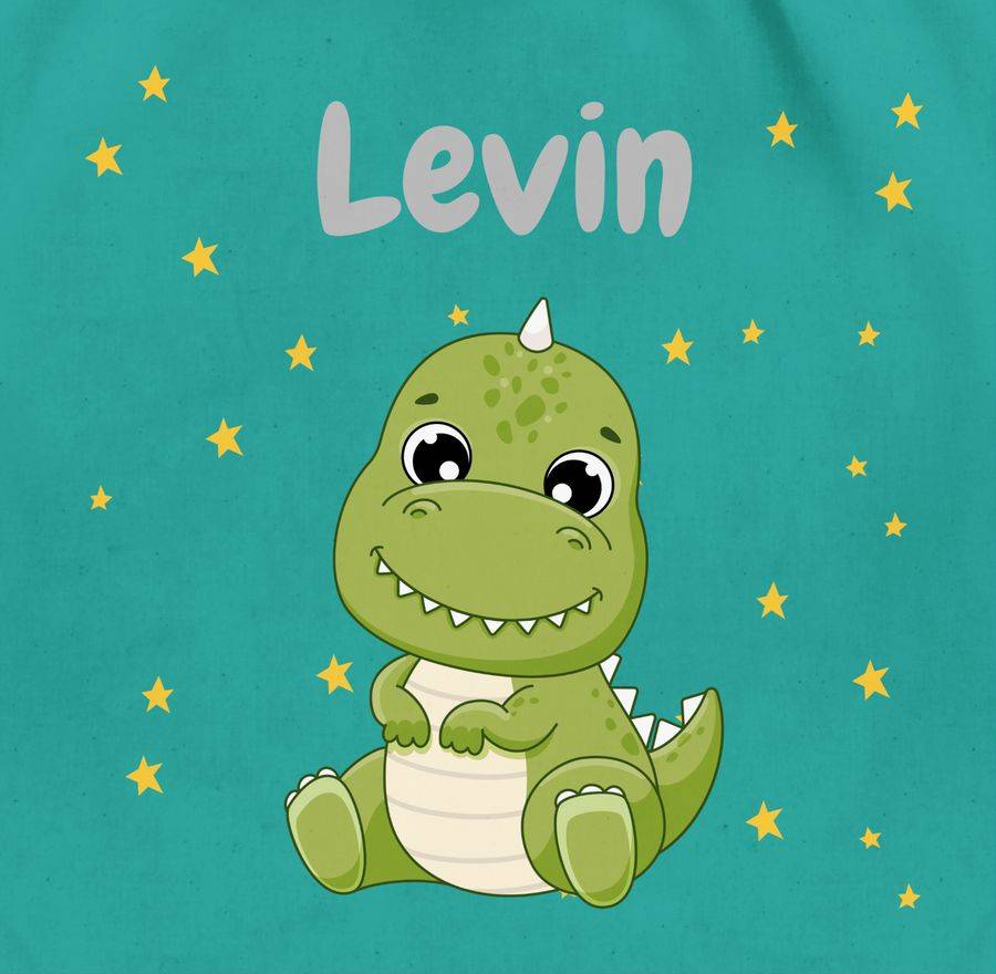 Shirtracer Süßer Dino Dinosaurier Dinosaurus Dinomotiv: Tshirt Turnbeutel Shirtracer