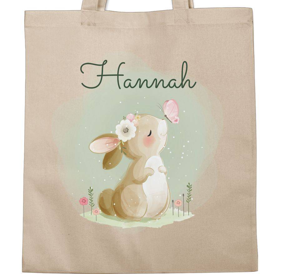Shirtracer Süßer Hase Bunny Rabbit Hasen Kaninchen: Tshirt Rucksack Shirtracer